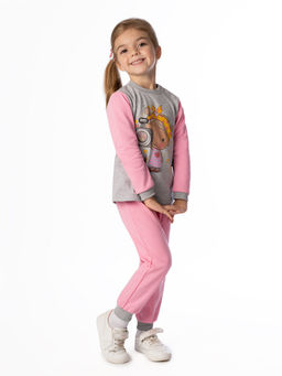 Костюм детский розовыймеланж