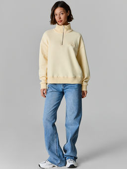 Толстовка женская желтая с полузамком - Mark formelle фото 2