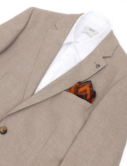 Оранжевый шерстяной платок