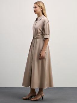 Платье-рубашка с поясом / Zarina фото 2