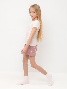 К 1596/розовый,крупная вишня пижама для дев - Crockid фото 3