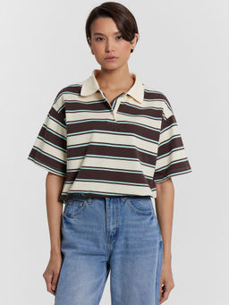 Поло женское в полоску - Mark formelle фото 5