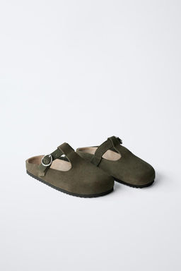 SPLIT SUEDE CLOGS - Zara фото 2