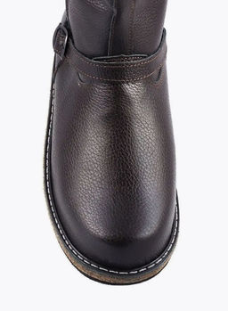 Монголки коричневые с замком, войлочная подошва, - Мирунт фото 28