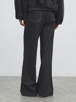 Женские широкие джинсы MAISON DAVID