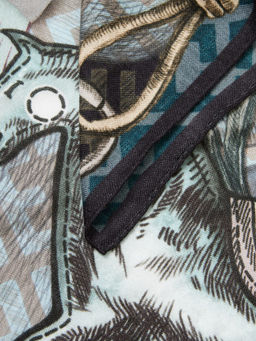 Платок жен. шерсть+шелк 110х110 JG43-8529-12