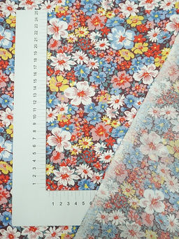 Ситец Цветение лета, ш.0.8м, хлопок-100%, 85гр/м.кв - Купава фото 3