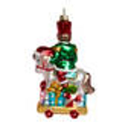 Щелкунчик на лошадке (стекло) 9х5х14 см - Holiday classics фото 3