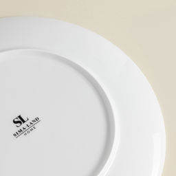 Тарелки SL Home «Каскарон», d=27 см, набор 2 шт., костяной фарфор, белые
