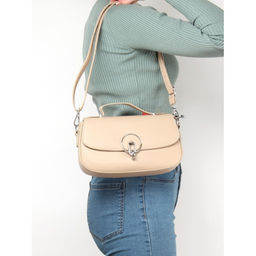 Сумка женская искусственная кожа Ch&K-5661, 1отд, плечевой ремень, бежевый SALE 260450 - Adelia фото 5