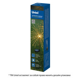 USL-S-837/PT900 FIREWORK Садовый светильник на солнечной батарее "Фейерверк". 150 светодиодов. Теплый белый свет. 1*AА Ni-Mh аккумулятор в/к. IP44. TM Uniel