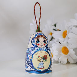 Колокольчик Матрешка На счастье! 7см