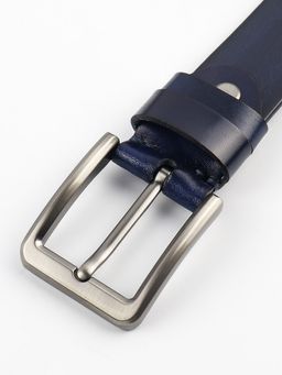 Мужской кожаный ремень Dierhoff ДРК 3056/2-40 Синий - Sergio valentini фото 7