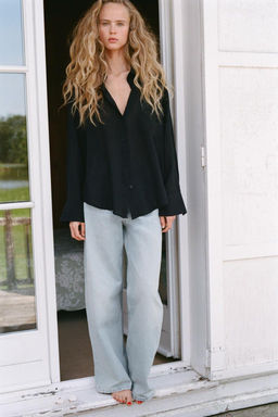 OVERSIZE GAUZE SHIRT - Zara фото 22