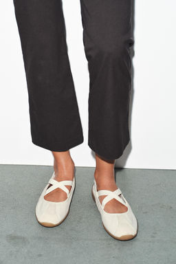 SPORTS BALLET FLATS WITH ELASTIC STRAPS - Zara фото 15