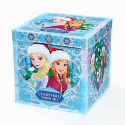 Коробка складная новогодняя Сказочного Нового года, 30 ? 30 ? 30 см