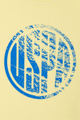 Детская светло-желтая футболка с круглым вырезом Неожиданная скидка в корзине - U.s. polo assn фото 5