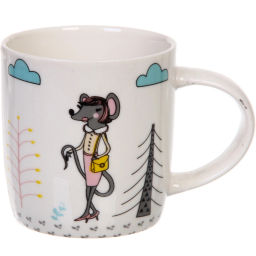 Цена за 2 шт. Кружка керамическая 350мл "Мышиная семейка"