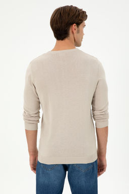 Erkek Slim Fit Bisiklet Yaka Ta_ Kazak - U.s. polo assn фото 5
