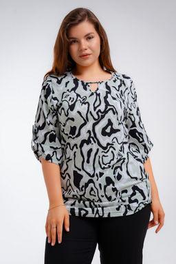 Туника женская из кулирки Полина палитра мята - Амадэль фото 9