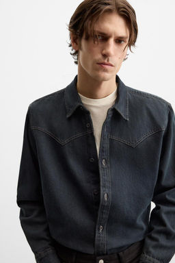 WESTERN DENIM SHIRT - Zara фото 6