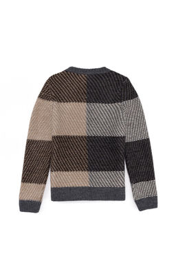 Серый меланжевый вязаный свитер для мальчика - U.s. polo assn фото 2