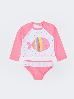Esnek Kuma?tan K?z Bebek Bikini Tak?m?