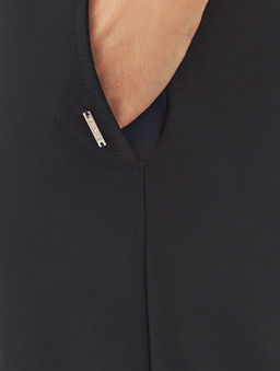 VILATTE / Прямые брюки из эластичного футера двухнитки  фото 3