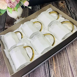 Набор из 6 кружек 300 мл в под.уп. Фарфор арт.106-240 /LENARDI/