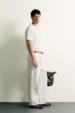CAMISETA REGULAR FIT ESTAMPADOS COMBINADOS / Blanco roto - Zara фото 4