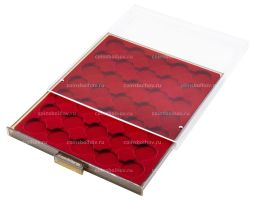 Кассета на 35 ячеек для хранения и презентации монет в капсулах диаметром до 29 мм MB LEUCHTTURM 325360