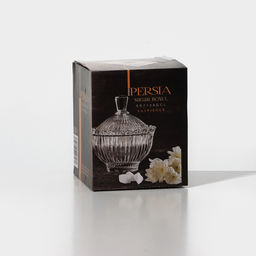 Сахарница PERSIA, 225 мл, с крышкой, стекло, прозрачная