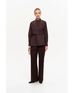 Рубашка THE VERY 2436 горький шоколад  фото 15