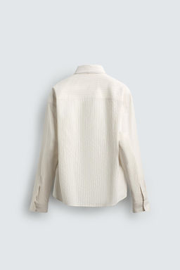 STRIPED SHIRT WITH CONTRAST TIE - Zara фото 16