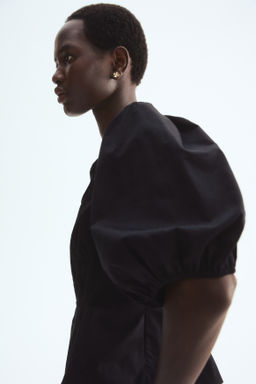 Blusa de algod?n con peplum