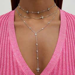 Колье - чокер Isida со звёздами из серебра