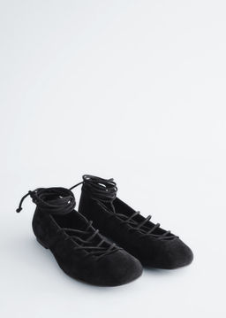 Bailarinas de piel con cordones - H&m фото 3