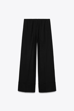 STRAIGHT-LEG TROUSERS WITH SIDE PIPING - Zara фото 7