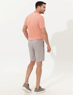 Gri Regular Fit Bermuda _ort