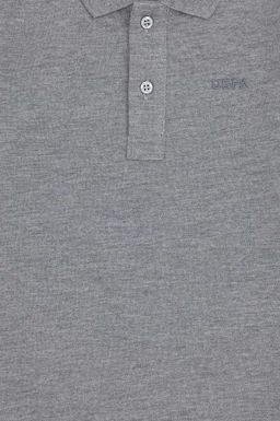 Базовый свитшот серого меланжевого цвета для мальчика - U.s. polo assn фото 3