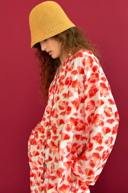 Блузка СЕТ113/02/Маки - M&G all natural фото 4