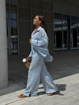 Костюм DilanaVIP 2105 голубой - Dilana vip фото 5