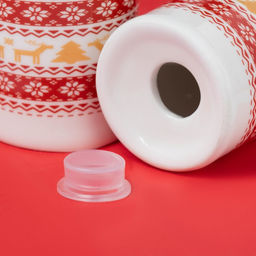 Набор для специй новогодний Доляна «Финский лес», солонка 50 мл, перечница 50 мл, керамика, белый