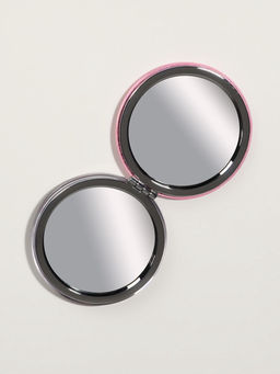 Цена за 2 шт. Зеркало складное Цветы, d=7.2 см, с увеличением х2, сиреневое - Qf фото 4