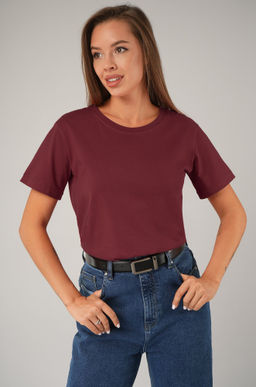 Женская базовая хлопковая футболка Happyfox