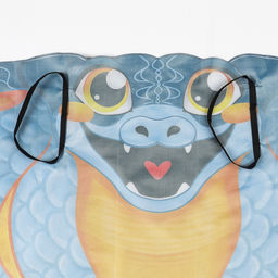 Карнавальный набор «Прикольная Змея», накидка, маска, синий