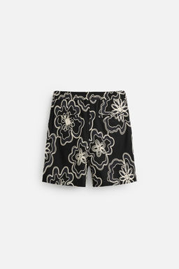 EMBOSSED EMBROIDERED BERMUDA SHORTS - Zara фото 27