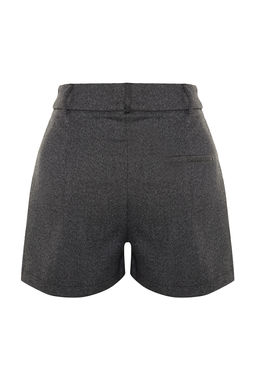 TRENDYOLMILLA Antrasit Regular Kal?p Dokuma Sort TWOAW24SR00060
