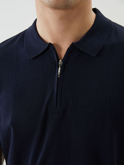 Polo Yaka K?sa Kollu Erkek Triko Kazak