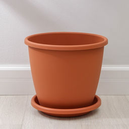 Горшок для цветов с поддоном Альтернатива «Афина», 11 л, пластиковый, коричневый